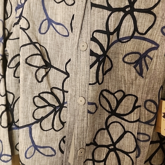 COLDWATER CREEK LINEN JACKET NWT SZ 14 - Picture 4 of 8